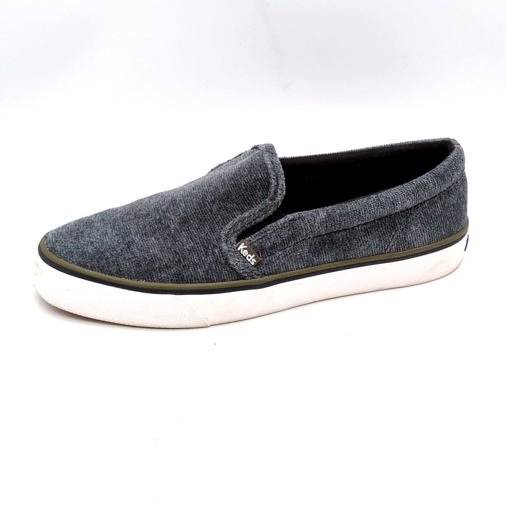 Keds Shoes Womens Gray 10 Corduroy Loafer Sneakers Walking Comfort WF65473